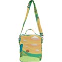 Green Field Illustration Adventure Time Multi Colored Crossbody Day Bag View3