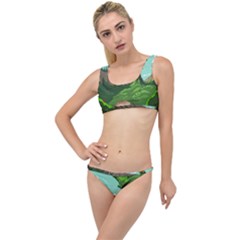 Adventure Time Cartoon Green Color Nature  Sky The Little Details Bikini Set by Sarkoni