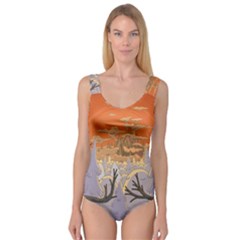 Adventure Time Cartoon Landscape Trees Princess Tank Leotard  by Sarkoni