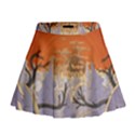 Adventure Time Cartoon Landscape Trees Mini Flare Skirt View1