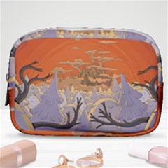 Adventure Time Cartoon Landscape Trees Make Up Pouch (small) by Sarkoni