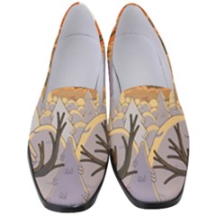 Adventure Time Cartoon Landscape Trees Women s Classic Loafer Heels by Sarkoni