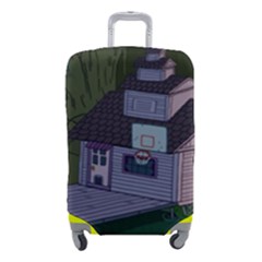 Purple House Cartoon Character Adventure Time Architecture Luggage Cover (small) by Sarkoni