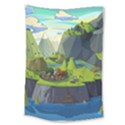 Cartoon Network Mountains Landscapes Seas Illustrations Adventure Time Rivers Large Tapestry View1