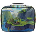 Cartoon Network Mountains Landscapes Seas Illustrations Adventure Time Rivers Full Print Lunch Bag View2