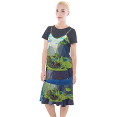 Cartoon Network Mountains Landscapes Seas Illustrations Adventure Time Rivers Camis Fishtail Dress