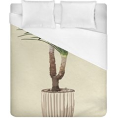 Tree Vector Art In A Flower Pot Duvet Cover (california King Size) by Sarkoni