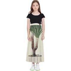 Tree Vector Art In A Flower Pot Kids  Flared Maxi Skirt by Sarkoni