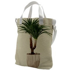 Tree Vector Art In A Flower Pot Canvas Messenger Bag by Sarkoni