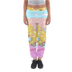 Pillows And Vegetable Field Illustration Adventure Time Cartoon Women s Jogger Sweatpants by Sarkoni