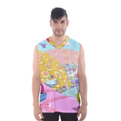 Pillows And Vegetable Field Illustration Adventure Time Cartoon Men s Basketball Tank Top by Sarkoni