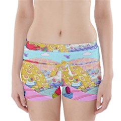 Pillows And Vegetable Field Illustration Adventure Time Cartoon Boyleg Bikini Wrap Bottoms by Sarkoni