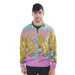 Pillows And Vegetable Field Illustration Adventure Time Cartoon Men s Windbreaker by Sarkoni