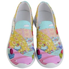 Pillows And Vegetable Field Illustration Adventure Time Cartoon Men s Lightweight Slip Ons by Sarkoni