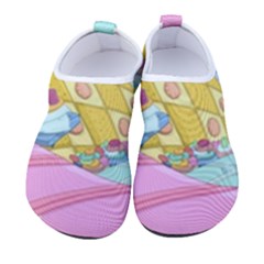 Pillows And Vegetable Field Illustration Adventure Time Cartoon Women s Sock-style Water Shoes by Sarkoni