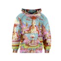 Adventure Time Multi Colored Celebration Nature Kids  Pullover Hoodie View1