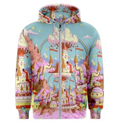 Adventure Time Multi Colored Celebration Nature Men s Zipper Hoodie by Sarkoni