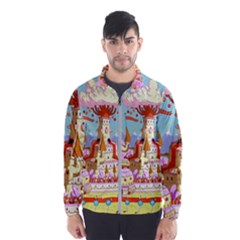 Adventure Time Multi Colored Celebration Nature Men s Windbreaker