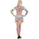 Adventure Time Multi Colored Celebration Nature Off Shoulder Top with Mini Skirt Set View2