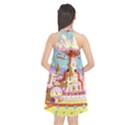 Adventure Time Multi Colored Celebration Nature Halter Neckline Chiffon Dress  View2