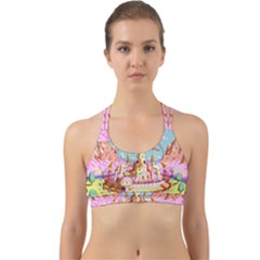 Adventure Time Multi Colored Celebration Nature Back Web Sports Bra by Sarkoni