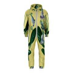 Botanical Plants Green Hooded Jumpsuit (kids)