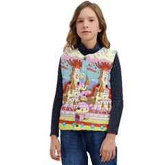 Adventure Time Multi Colored Celebration Nature Kid s Button Up Puffer Vest	 by Sarkoni