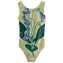 Botanical Plants Green Kids  Cut-Out Back One Piece Swimsuit View1