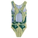 Botanical Plants Green Kids  Cut-Out Back One Piece Swimsuit View2