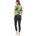 Botanical Plants Green Quarter Sleeve Blouse View2