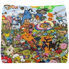 Cartoon Characters Tv Show  Adventure Time Multi Colored Seat Cushion by Sarkoni