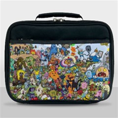 Cartoon Characters Tv Show  Adventure Time Multi Colored Lunch Bag by Sarkoni