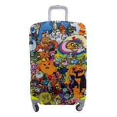 Cartoon Characters Tv Show  Adventure Time Multi Colored Luggage Cover (small) by Sarkoni