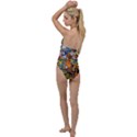 Cartoon Characters Tv Show  Adventure Time Multi Colored Go with the Flow One Piece Swimsuit View2