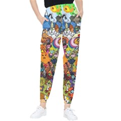 Cartoon Characters Tv Show  Adventure Time Multi Colored Women s Tapered Pants by Sarkoni