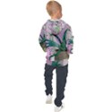 Botanical Plants Green Sheet Art Kids  Hooded Pullover View2