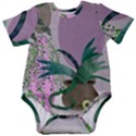 Botanical Plants Green Sheet Art Baby Short Sleeve Bodysuit View1