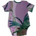 Botanical Plants Green Sheet Art Baby Short Sleeve Bodysuit View2