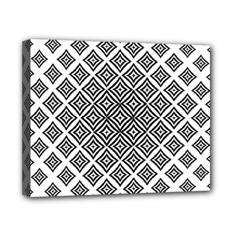 Background Pattern Halftone Canvas 10  X 8  (stretched) by Pakjumat