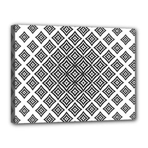 Background Pattern Halftone Canvas 16  X 12  (stretched) by Pakjumat