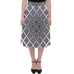 Background Pattern Halftone Classic Midi Skirt by Pakjumat