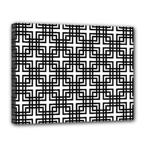 Pattern Vector Halftone Wallpaper Canvas 14  x 11  (Stretched)