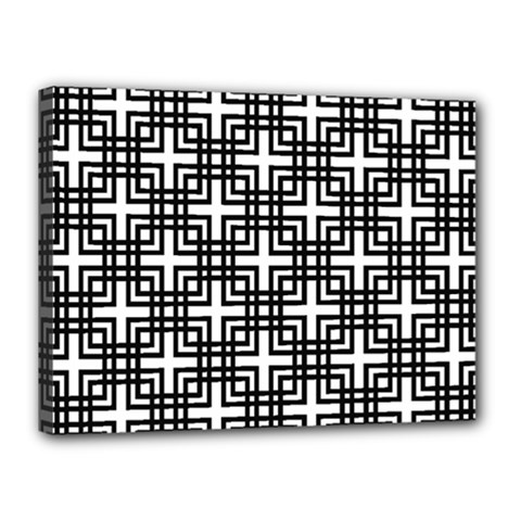 Pattern Vector Halftone Wallpaper Canvas 16  x 12  (Stretched)