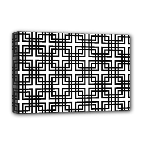 Pattern Vector Halftone Wallpaper Deluxe Canvas 18  x 12  (Stretched)