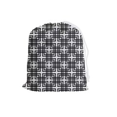 Pattern Vector Halftone Wallpaper Drawstring Pouch (Large)