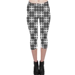 Pattern Vector Halftone Wallpaper Capri Leggings 