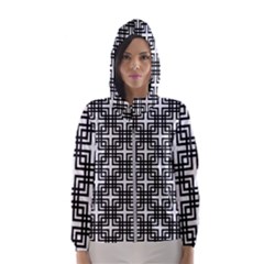 Pattern Vector Halftone Wallpaper Women s Hooded Windbreaker