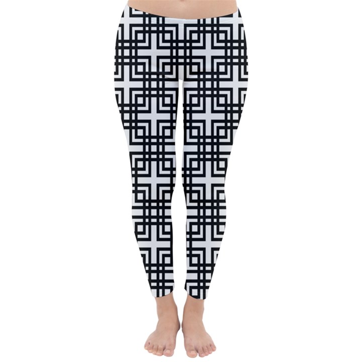 Pattern Vector Halftone Wallpaper Classic Winter Leggings