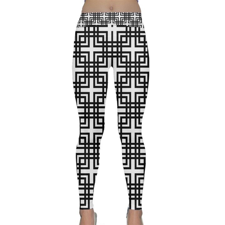 Pattern Vector Halftone Wallpaper Classic Yoga Leggings