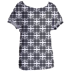 Pattern Vector Halftone Wallpaper Women s Oversized T-Shirt